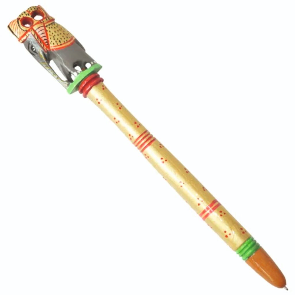 Image shows a decorative Wooden Pen