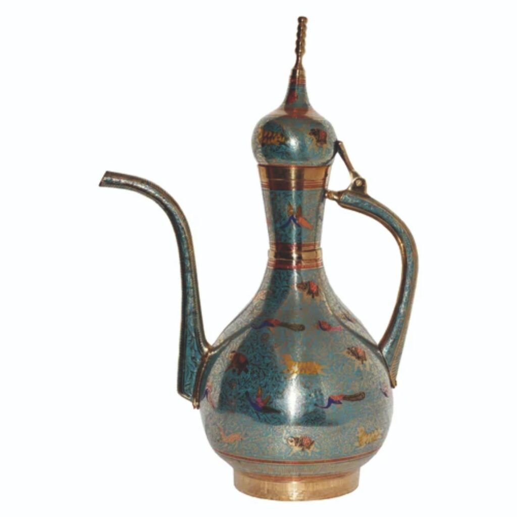Image of an Antique Brass Kettle