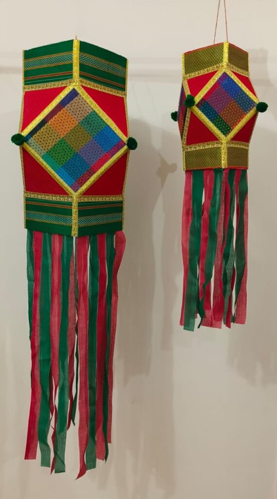 Image shows a Diwali Lantern (Akash Kandil)